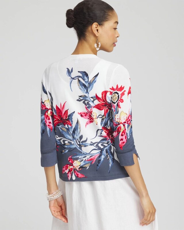 Summer Romance Floral Short Cardigan - image 3